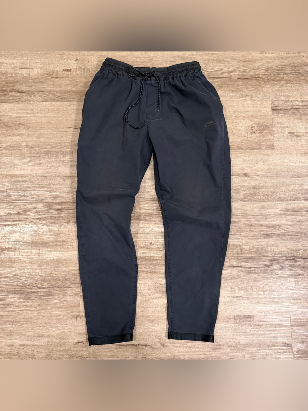 Nike Men's Black Tech Athletic Woven Commuter Pants Large